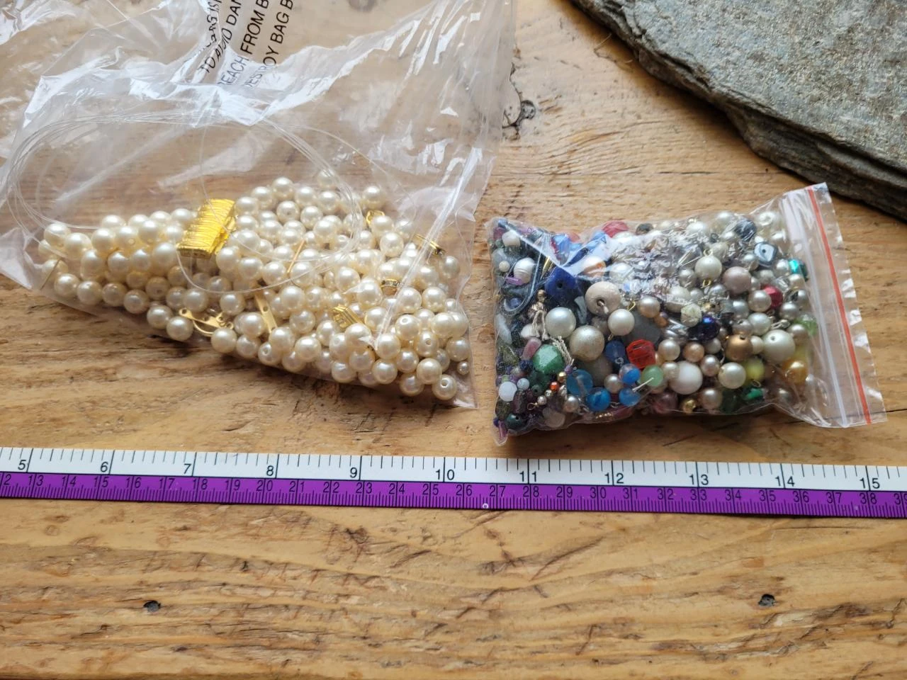 2 Lots - 240 gr - of various stone beads and others for creation .. – photo 7